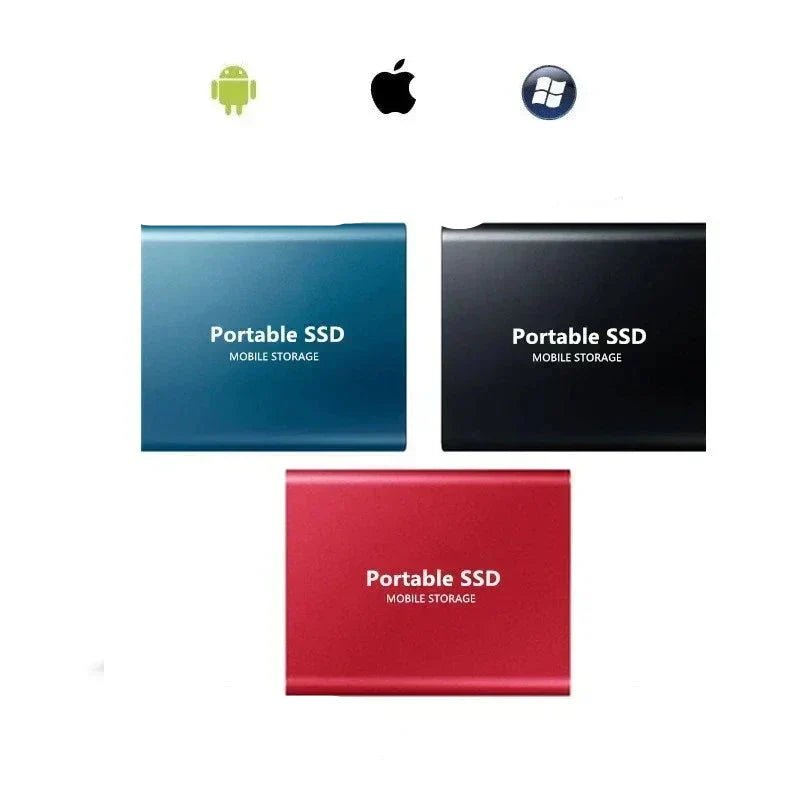 Externe SSD 128 GB Portable Mobile Storage mit USB - C Anschluss Kompakt für Laptop Smartphone und Tablet - Bolania