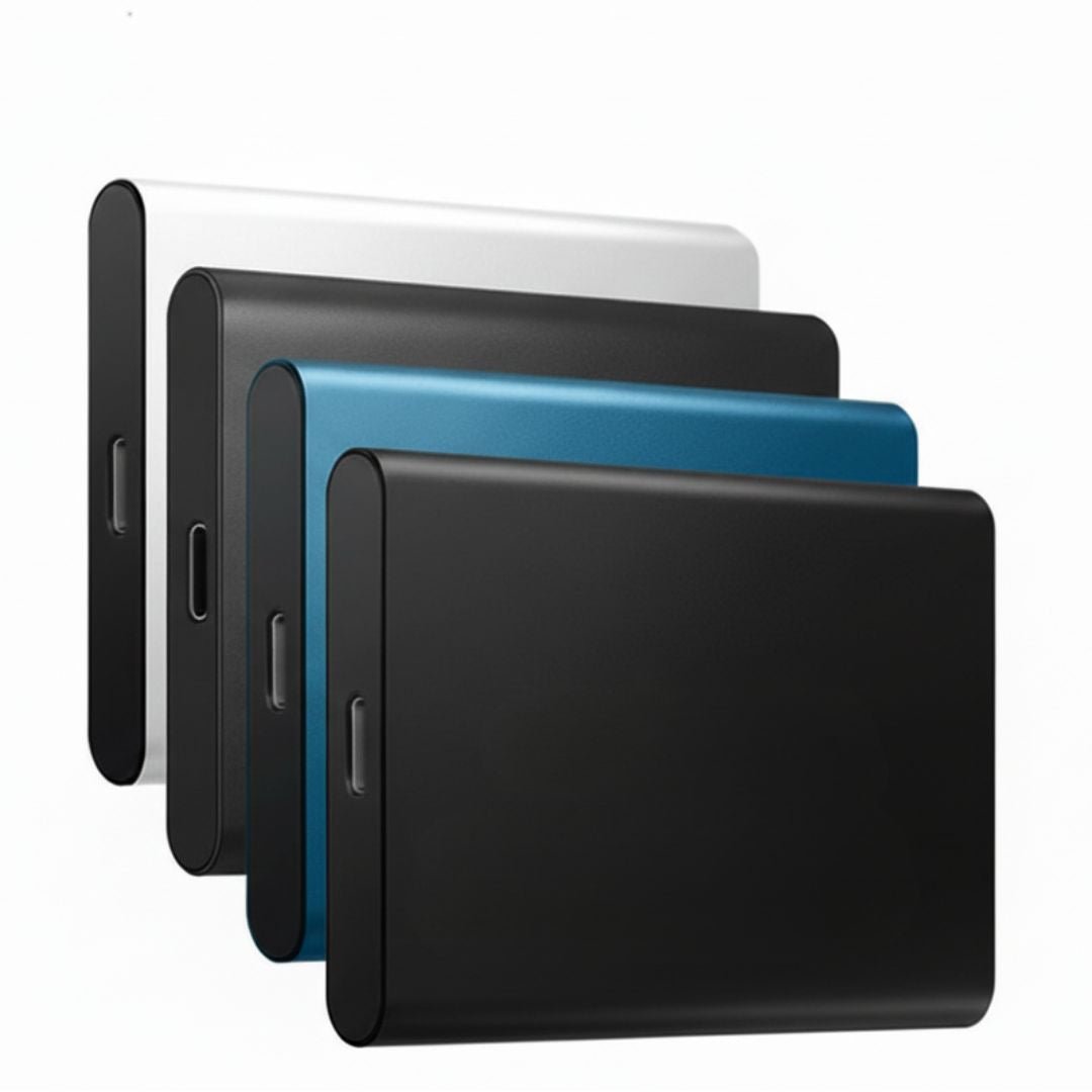 Externe SSD 128 GB Portable Mobile Storage mit USB - C Anschluss Kompakt für Laptop Smartphone und Tablet - Bolania