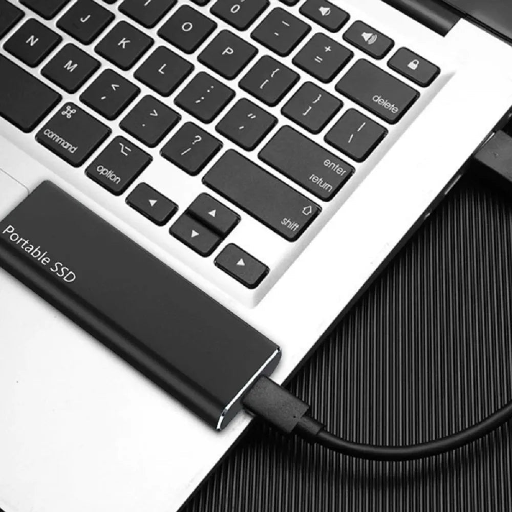 Externe SSD 4TB mit USB - C 3.1 Anschluss Aluminium - Gehäuse und Plug - and - Play für PC Mac und Android - Bolania