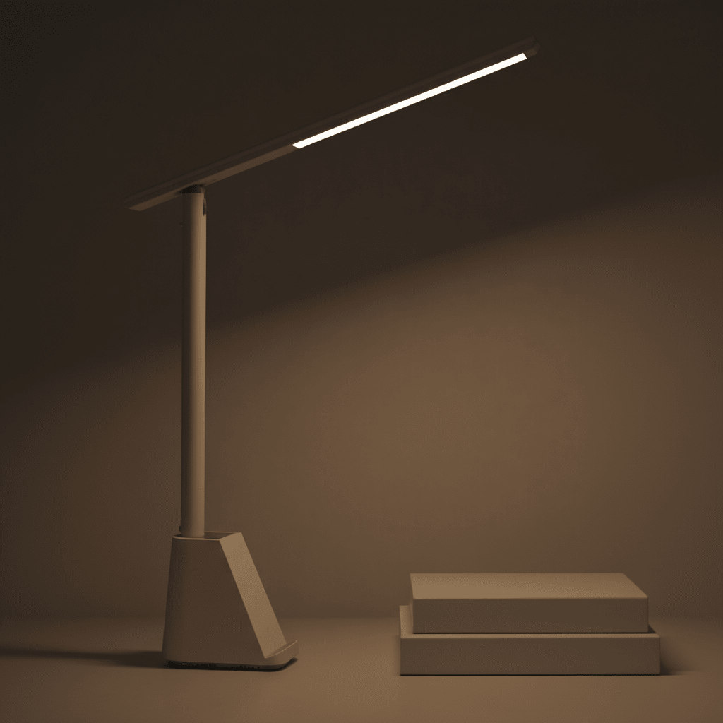 Faltbare LED-Schreibtischlampe Dimmbar mit USB-Betrieb Augenschonend Platzsparend für Homeoffice Lesen und Reisen - Bolania