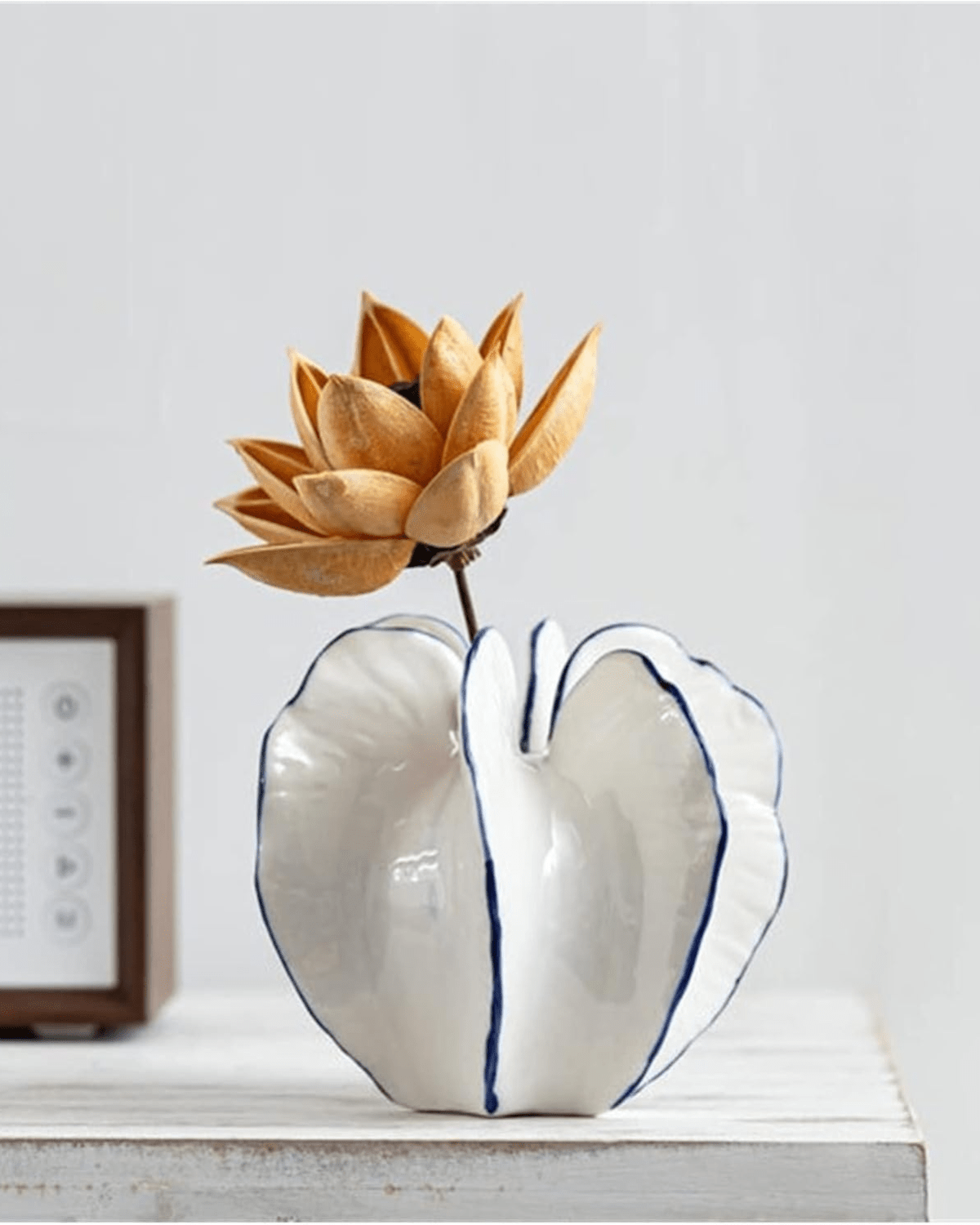 Floravia Aurea – Elegante Keramikvase mit Skulpturaler Silhouette - Bolania