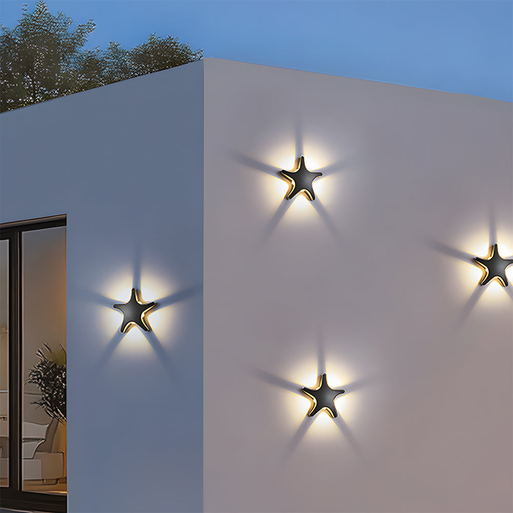 Bolania | Wandleuchte - Sternförmige LED - Kreative Außenleuchte für stilvolle Beleuchtung