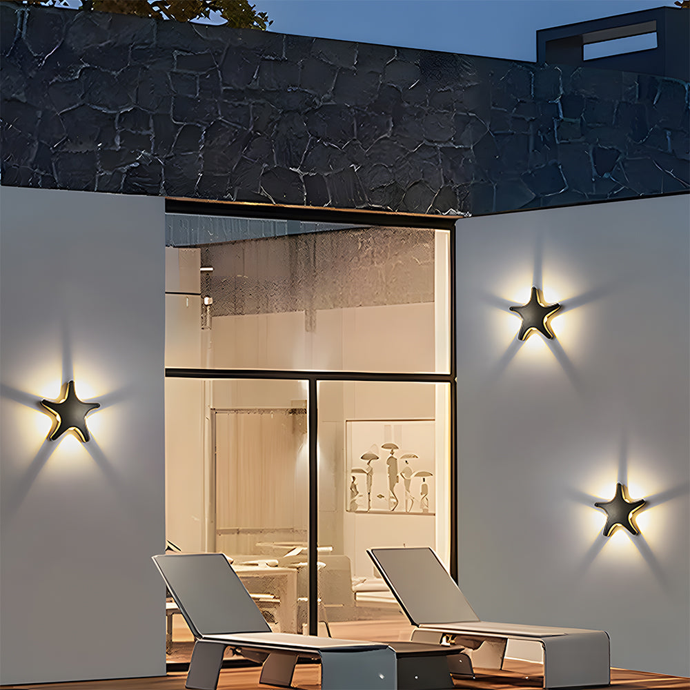 Bolania | Wandleuchte - Sternförmige LED - Kreative Außenleuchte für stilvolle Beleuchtung