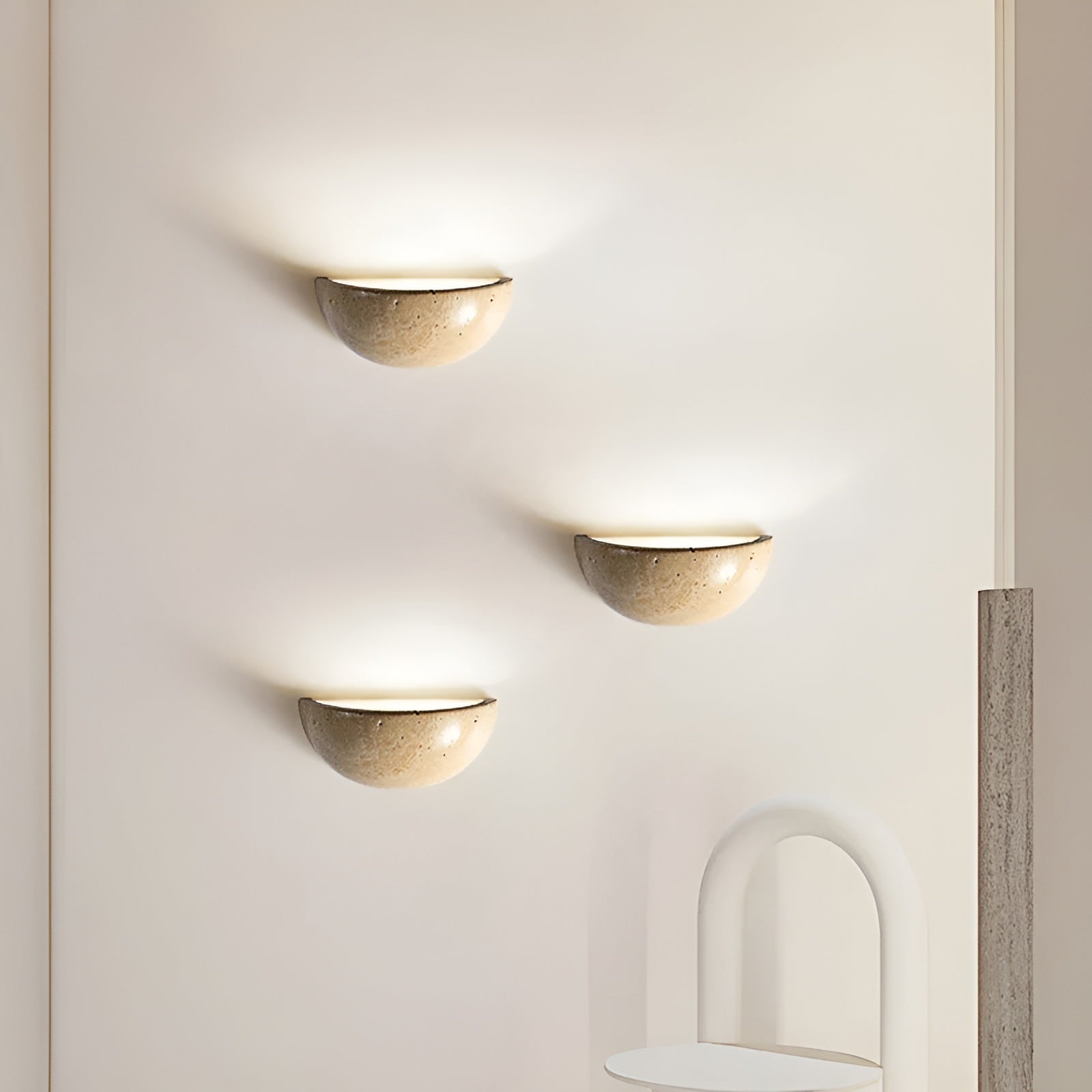 Bolania | Wandleuchte - Halbrunde LED-Leuchte -Zen Design