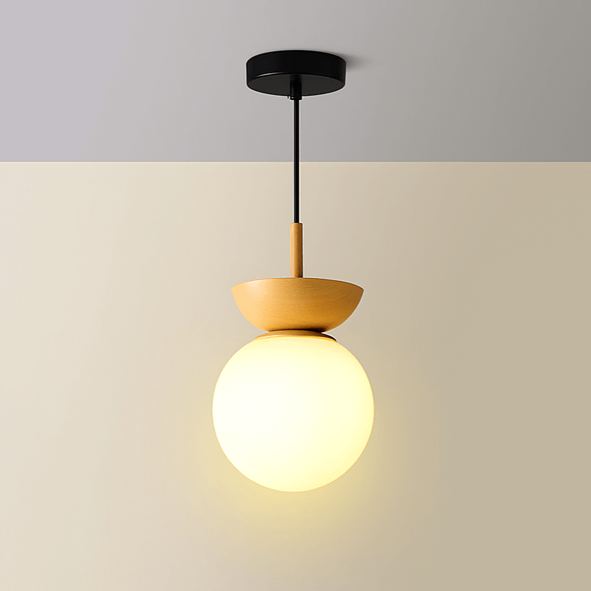 Bolania | Hängelampe - Elegante japanische Zen-Beleuchtung aus Holz