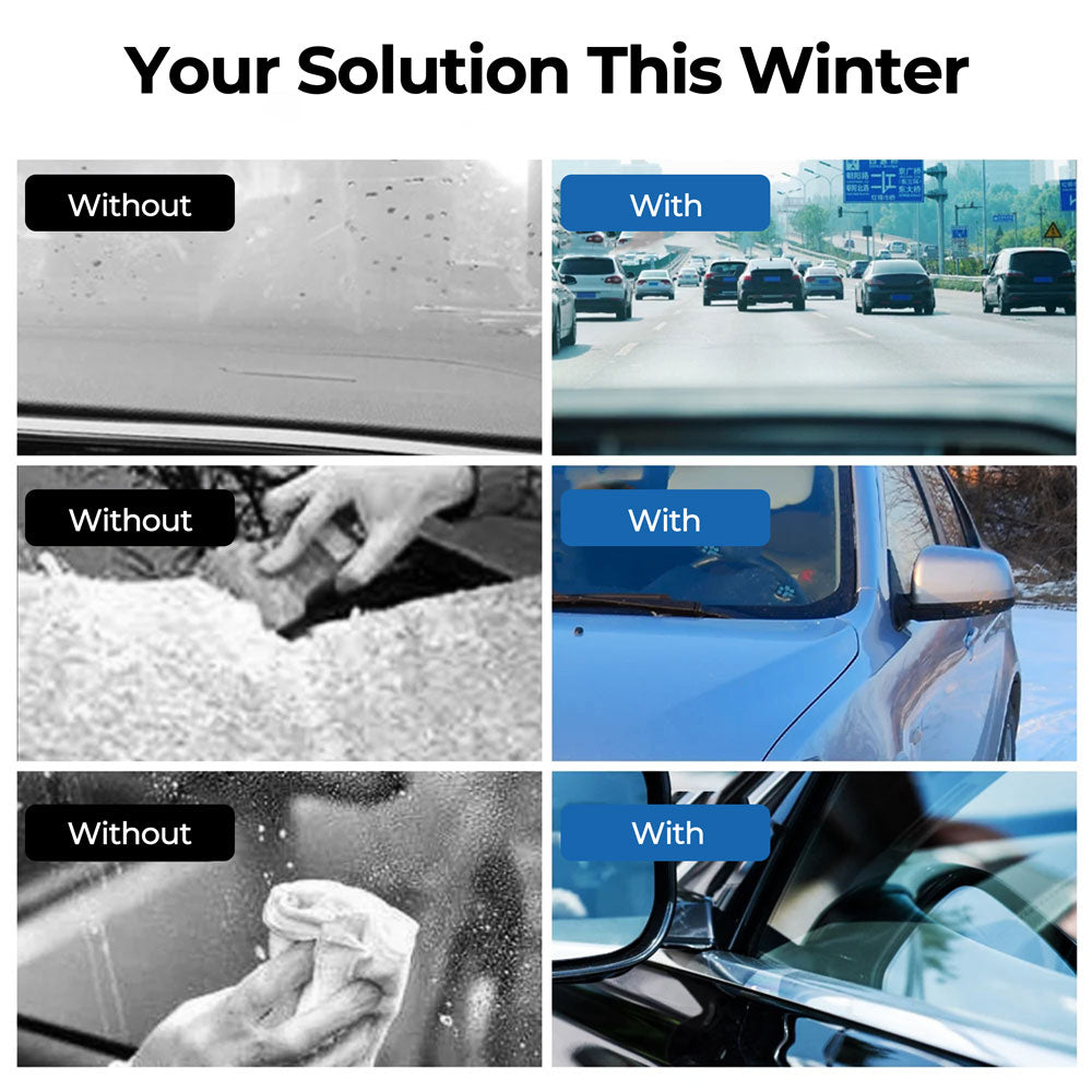 12V Car Windscreen De-Icer, Swivelling with Rotary Switch, Against Fogged-Up Windows