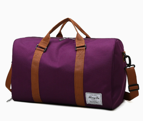 Wochenend-Reisetasche 35L mit Schuhfach Schultergurt und Mehreren Innenfächern aus Oxford-Gewebe für Damen und Herren