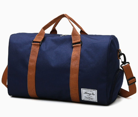 Wochenend-Reisetasche 35L mit Schuhfach Schultergurt und Mehreren Innenfächern aus Oxford-Gewebe für Damen und Herren