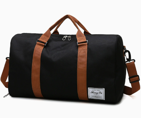 Wochenend-Reisetasche 35L mit Schuhfach Schultergurt und Mehreren Innenfächern aus Oxford-Gewebe für Damen und Herren