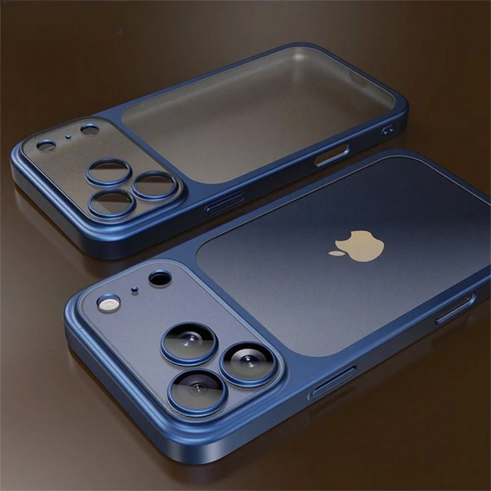 iPhone Hülle aus Luftfahrt - Aluminium mit Mattierter Rückseite Objektivschutz und Ultraflachem Profil - Bolania