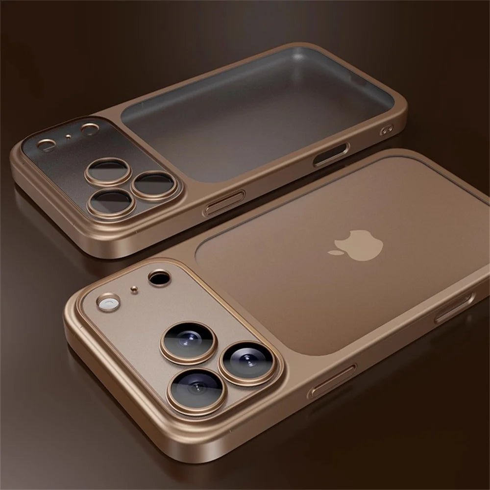 iPhone Hülle aus Luftfahrt - Aluminium mit Mattierter Rückseite Objektivschutz und Ultraflachem Profil - Bolania