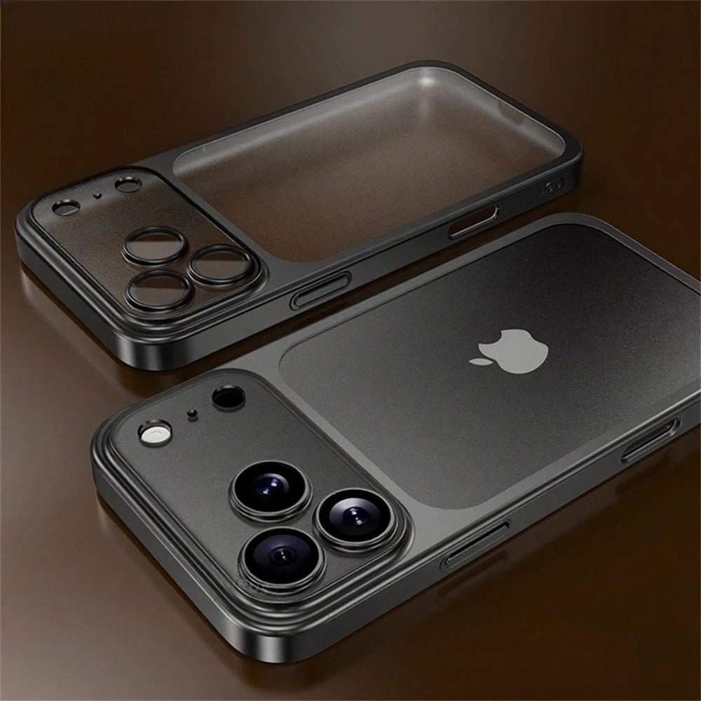 iPhone Hülle aus Luftfahrt - Aluminium mit Mattierter Rückseite Objektivschutz und Ultraflachem Profil - Bolania