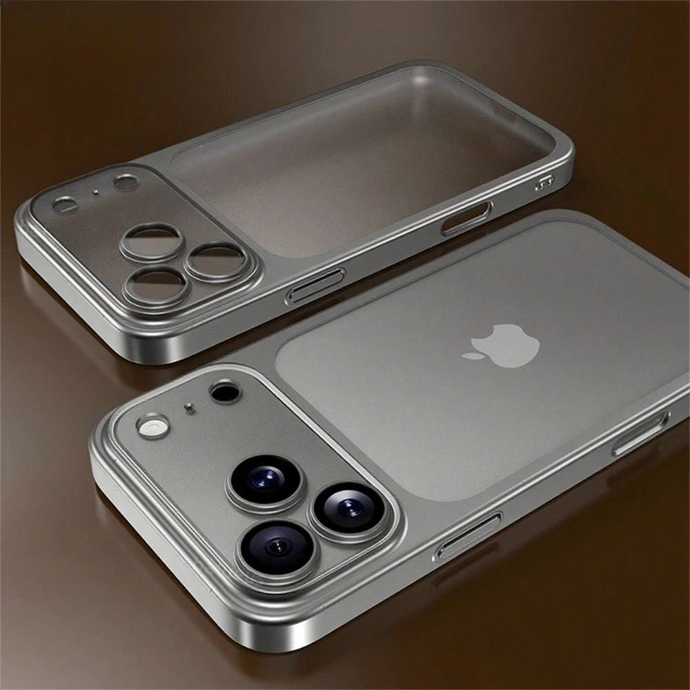 iPhone Hülle aus Luftfahrt - Aluminium mit Mattierter Rückseite Objektivschutz und Ultraflachem Profil - Bolania