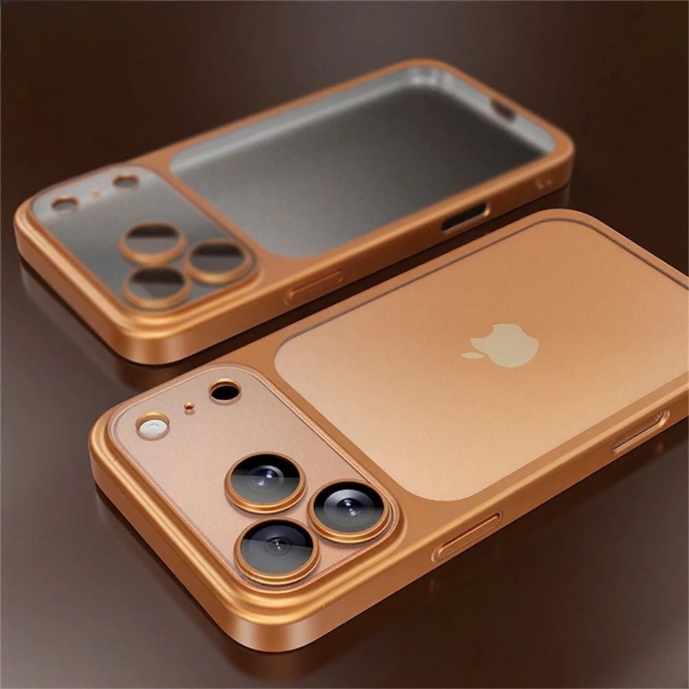 iPhone Hülle aus Luftfahrt - Aluminium mit Mattierter Rückseite Objektivschutz und Ultraflachem Profil - Bolania