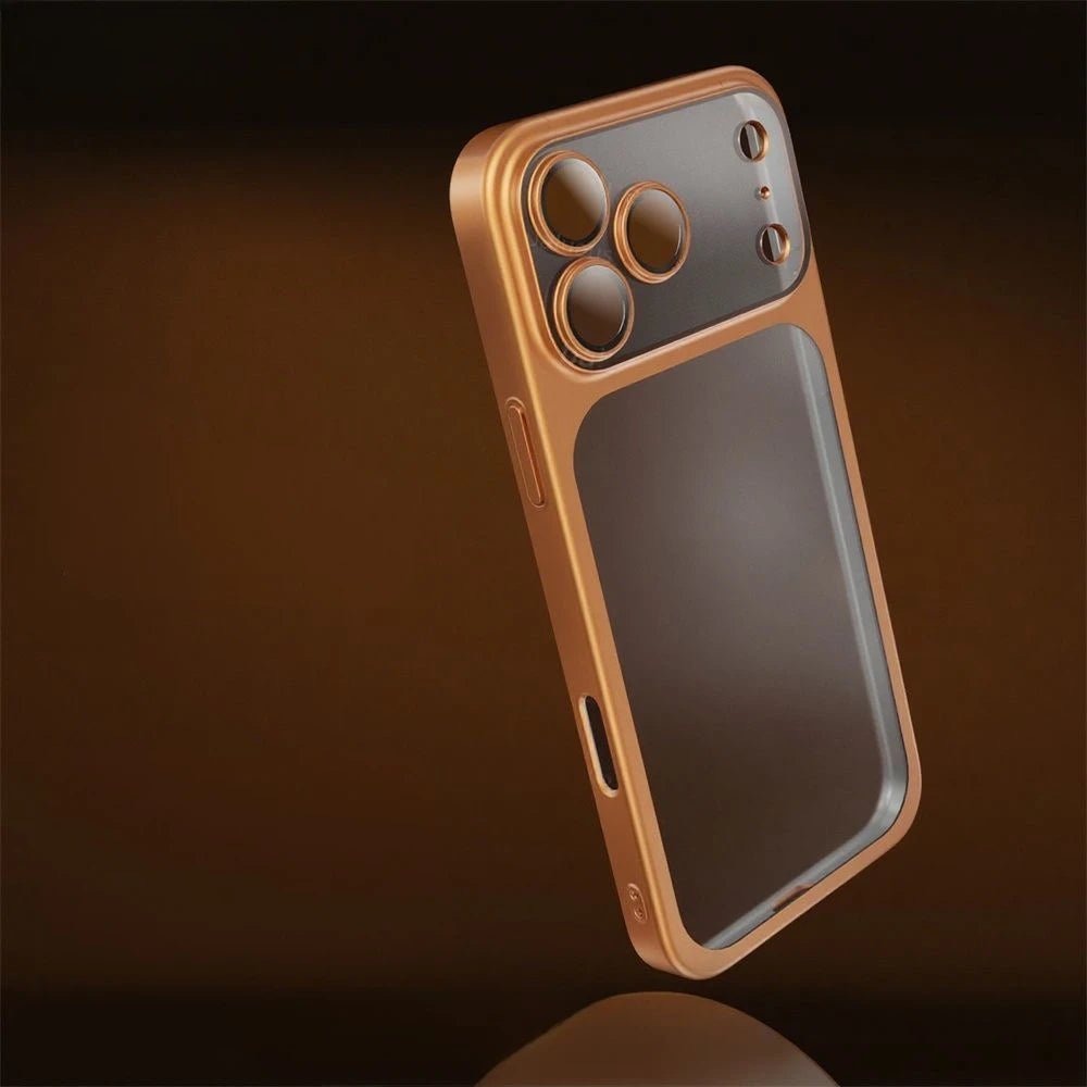iPhone Hülle aus Luftfahrt - Aluminium mit Mattierter Rückseite Objektivschutz und Ultraflachem Profil - Bolania