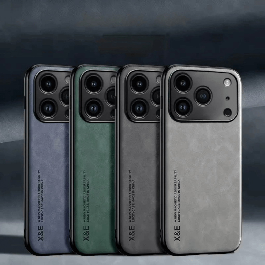 iPhone - Hülle in Wildleder - Optik Kunstleder MagSafe - Kompatibel Matte Oberfläche Stoßdämpfender Rahmen Erhabene Kamera - Einfassung - Bolania