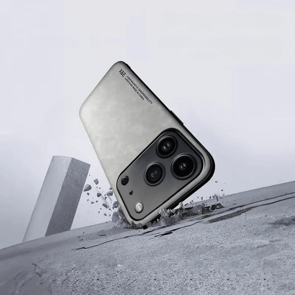 iPhone - Hülle in Wildleder - Optik Kunstleder MagSafe - Kompatibel Matte Oberfläche Stoßdämpfender Rahmen Erhabene Kamera - Einfassung - Bolania