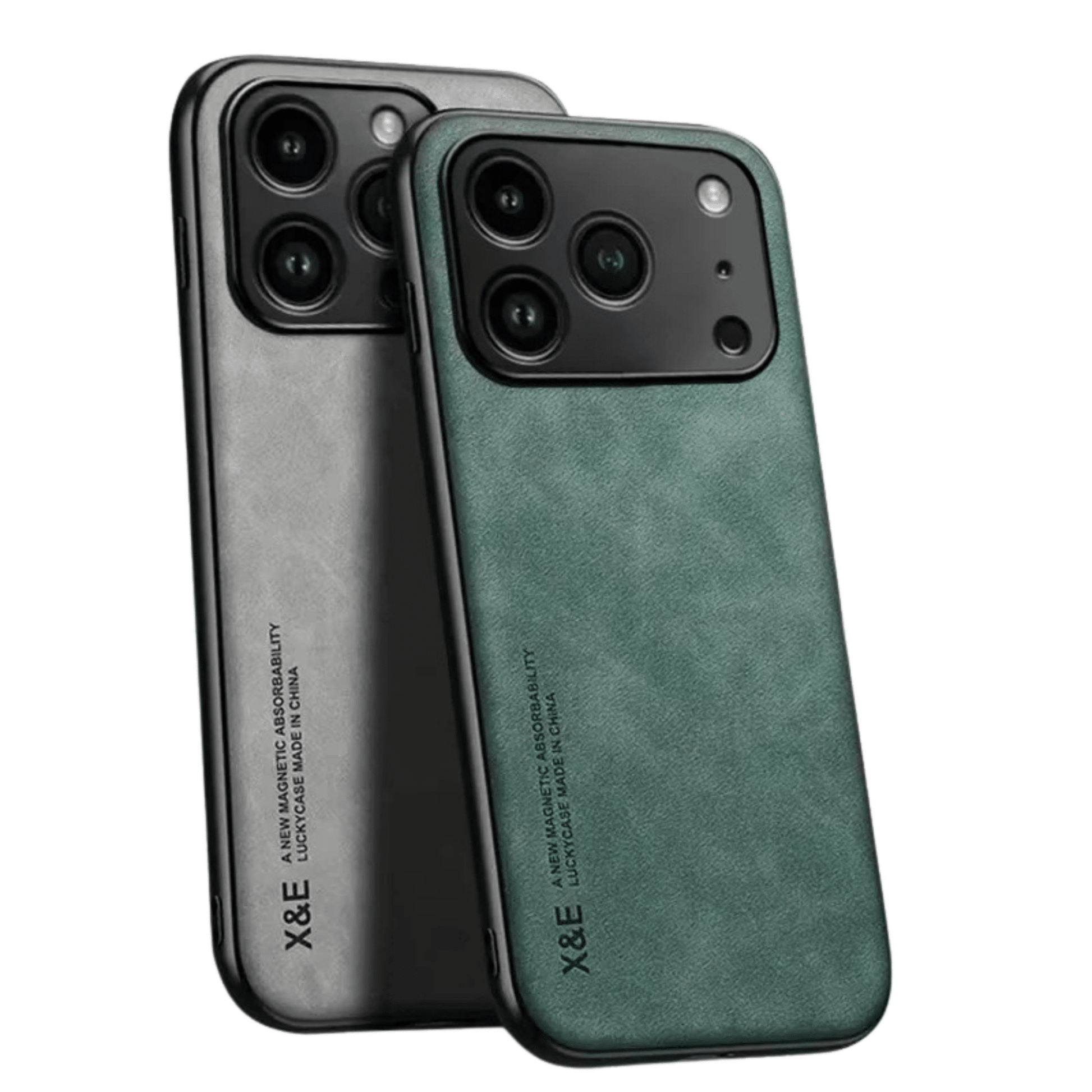 iPhone - Hülle in Wildleder - Optik Kunstleder MagSafe - Kompatibel Matte Oberfläche Stoßdämpfender Rahmen Erhabene Kamera - Einfassung - Bolania