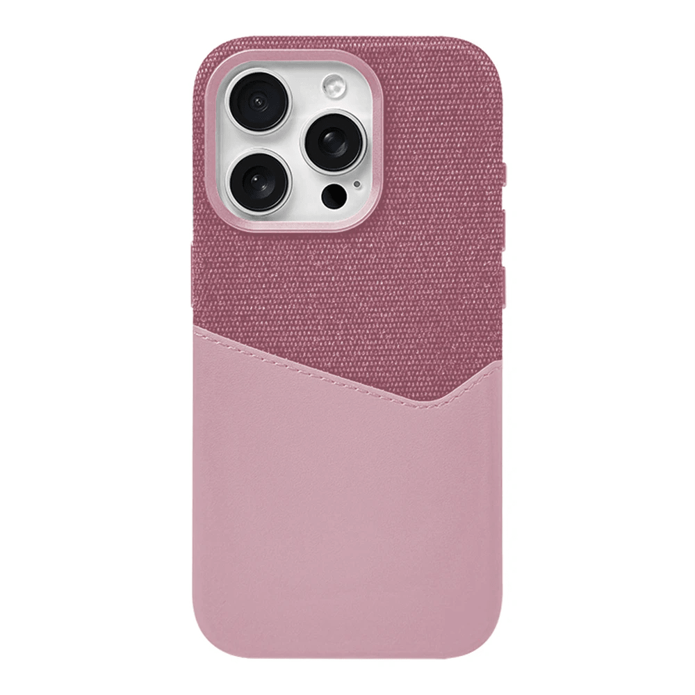 iPhone - Hülle mit Integriertem Kartenfach MagSafe - Kompatibel Zweifarbiges Color - Blocking Design Stoßdämpfend mit Rutschfestem Griff - Bolania