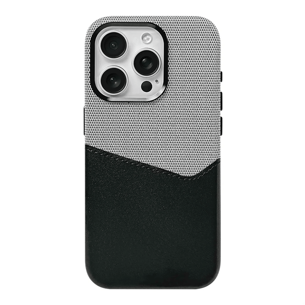 iPhone - Hülle mit Integriertem Kartenfach MagSafe - Kompatibel Zweifarbiges Color - Blocking Design Stoßdämpfend mit Rutschfestem Griff - Bolania