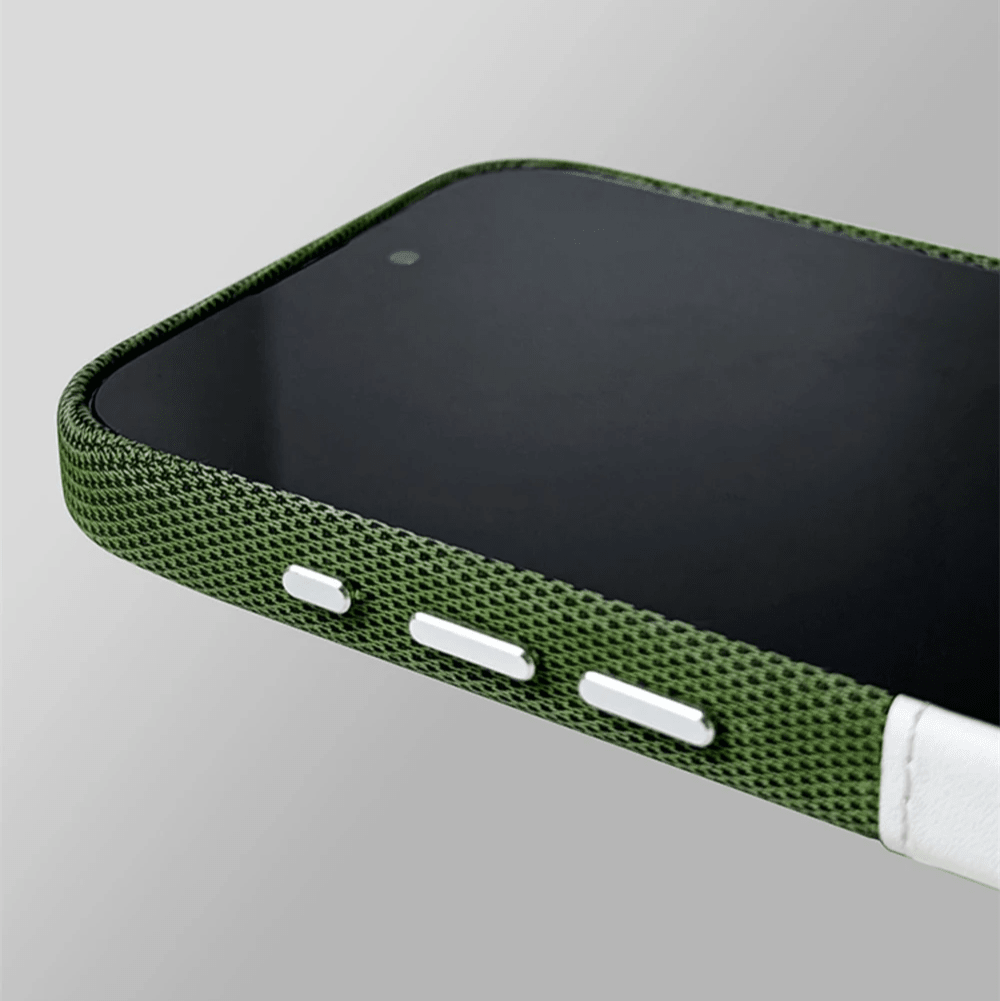 iPhone - Hülle mit Integriertem Kartenfach MagSafe - Kompatibel Zweifarbiges Color - Blocking Design Stoßdämpfend mit Rutschfestem Griff - Bolania