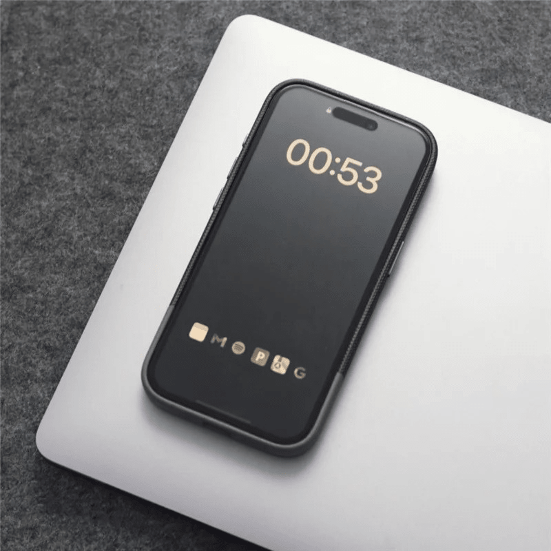 iPhone - Hülle mit Strukturierter Oberfläche MagSafe - Kompatibel Stoßdämpfend Matte Rückseite Erhabene Kamera - Einfassung - Bolania
