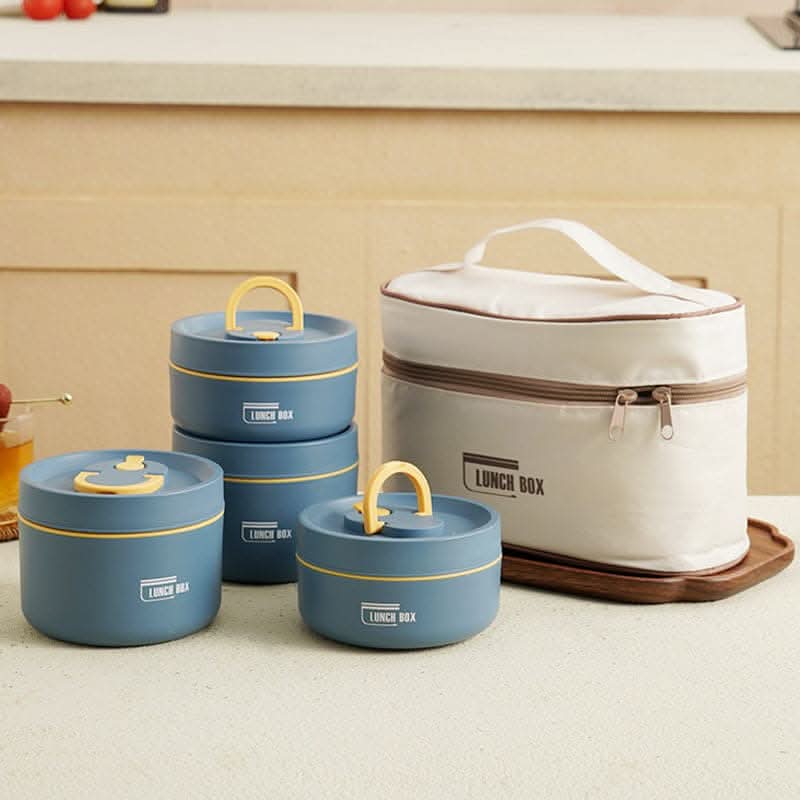 Isolierte Lunchbox aus Edelstahl mit Vakuumisolierung Auslaufsicherem Verschluss und Tragegriff für Unterwegs - Bolania