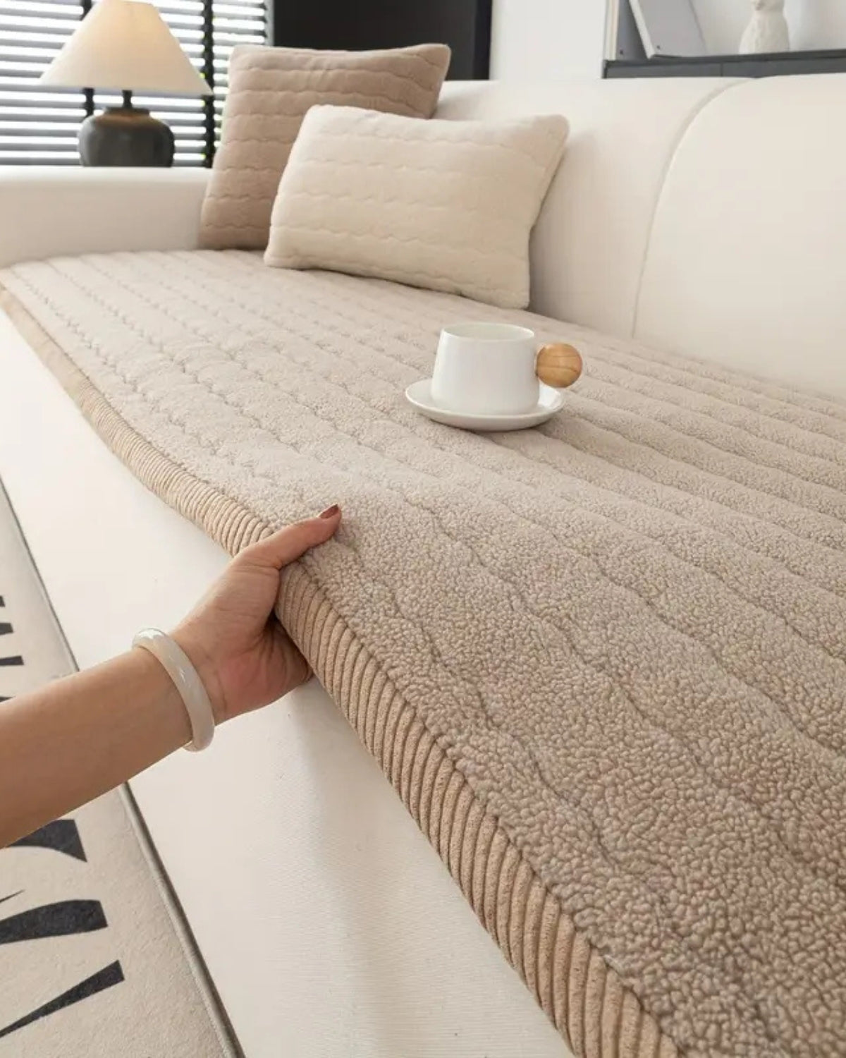 Veloria – Elegante Sofahusse aus Kuschelweich-Wolle