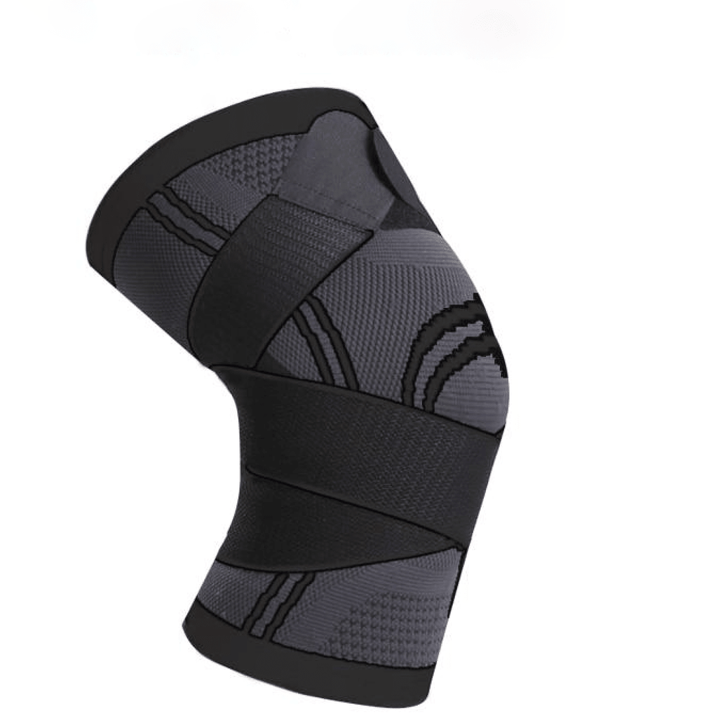 Kompressions-Kniebandage aus Elastischem 3D-Strickgewebe mit Verstellbarem Spannband für Sport und Alltag - Bolania