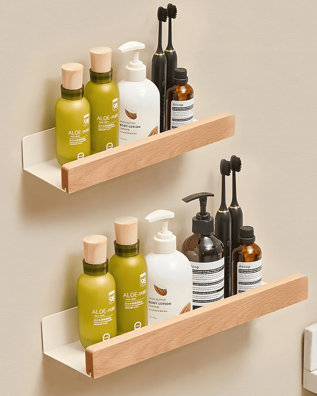 Linea Épure – Elegantes Wandregal aus Massivholz - Bolania