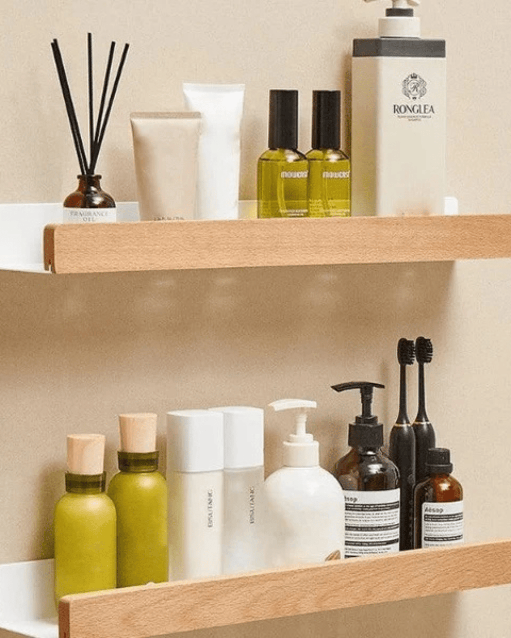 Linea Épure – Elegantes Wandregal aus Massivholz - Bolania