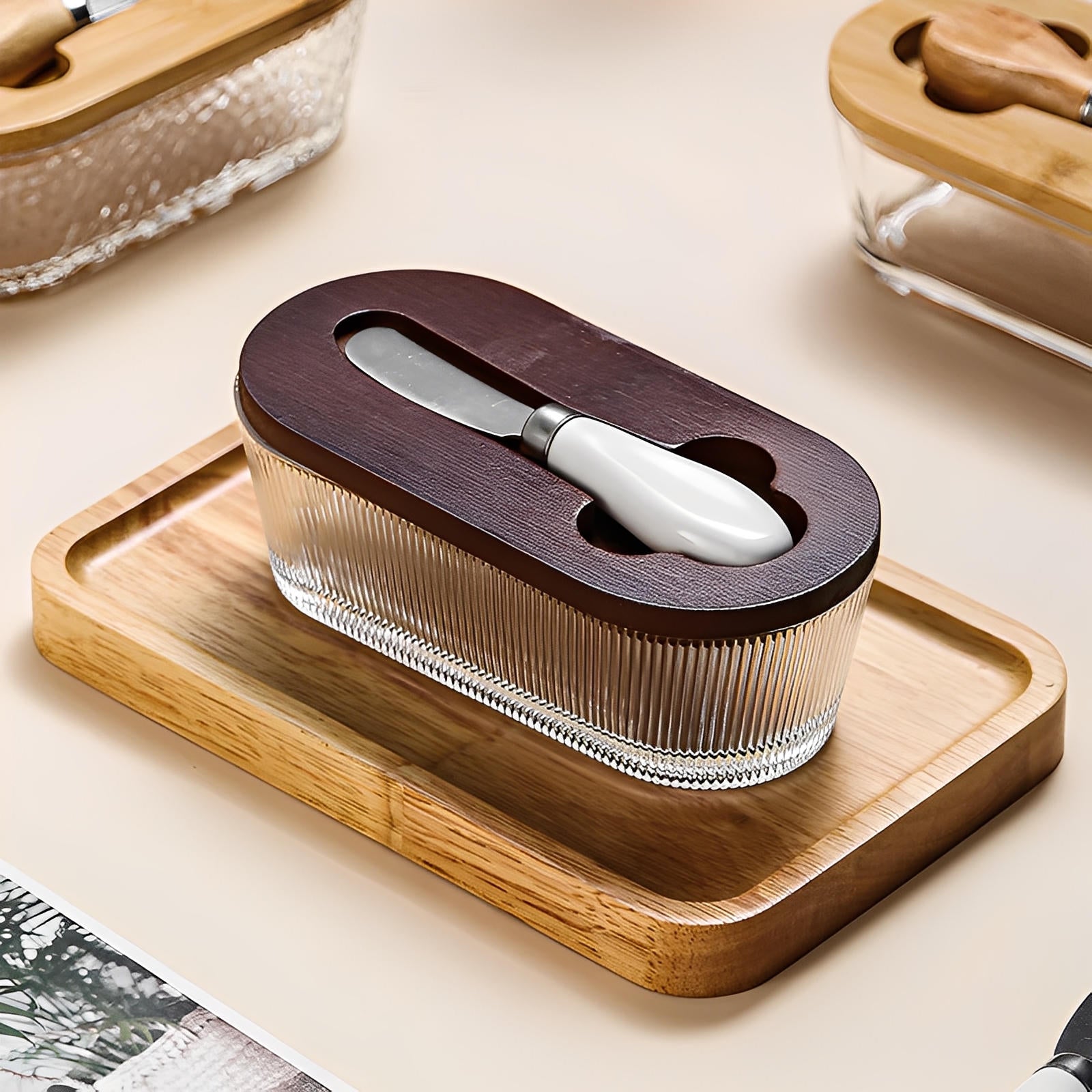 Lucenta Glas - Butterdose – Stilvolles Design für Ihre Küche - Bolania