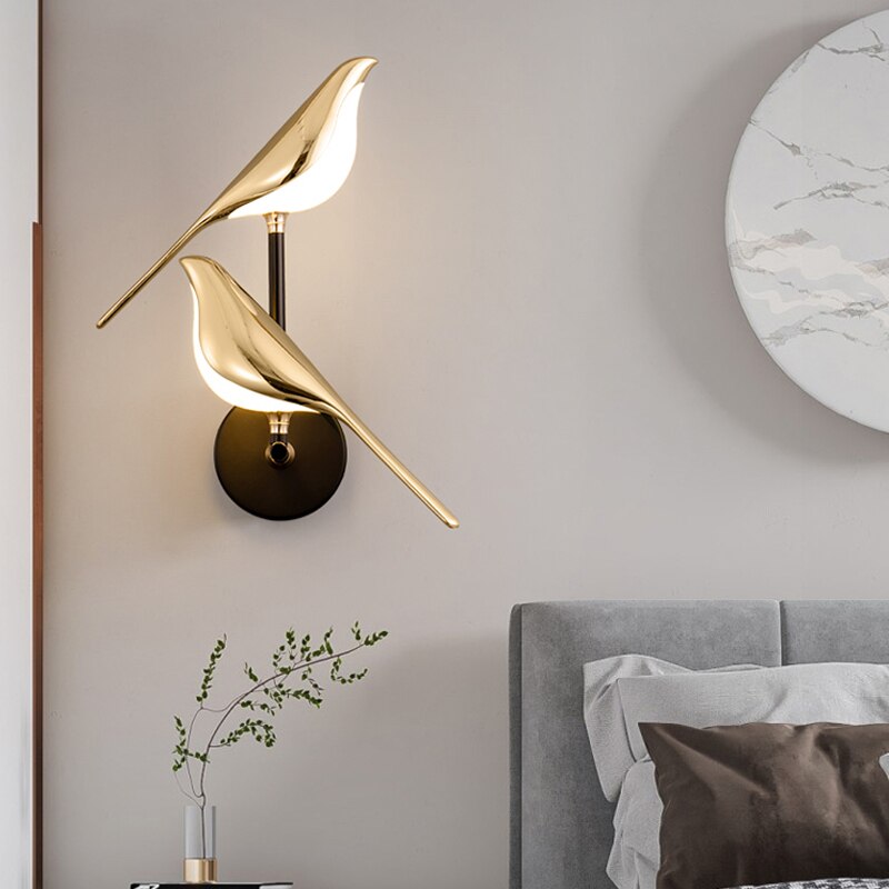 Bolania | Moderne Wandleuchte in Form eines Vogels - Elegante Designbeleuchtung