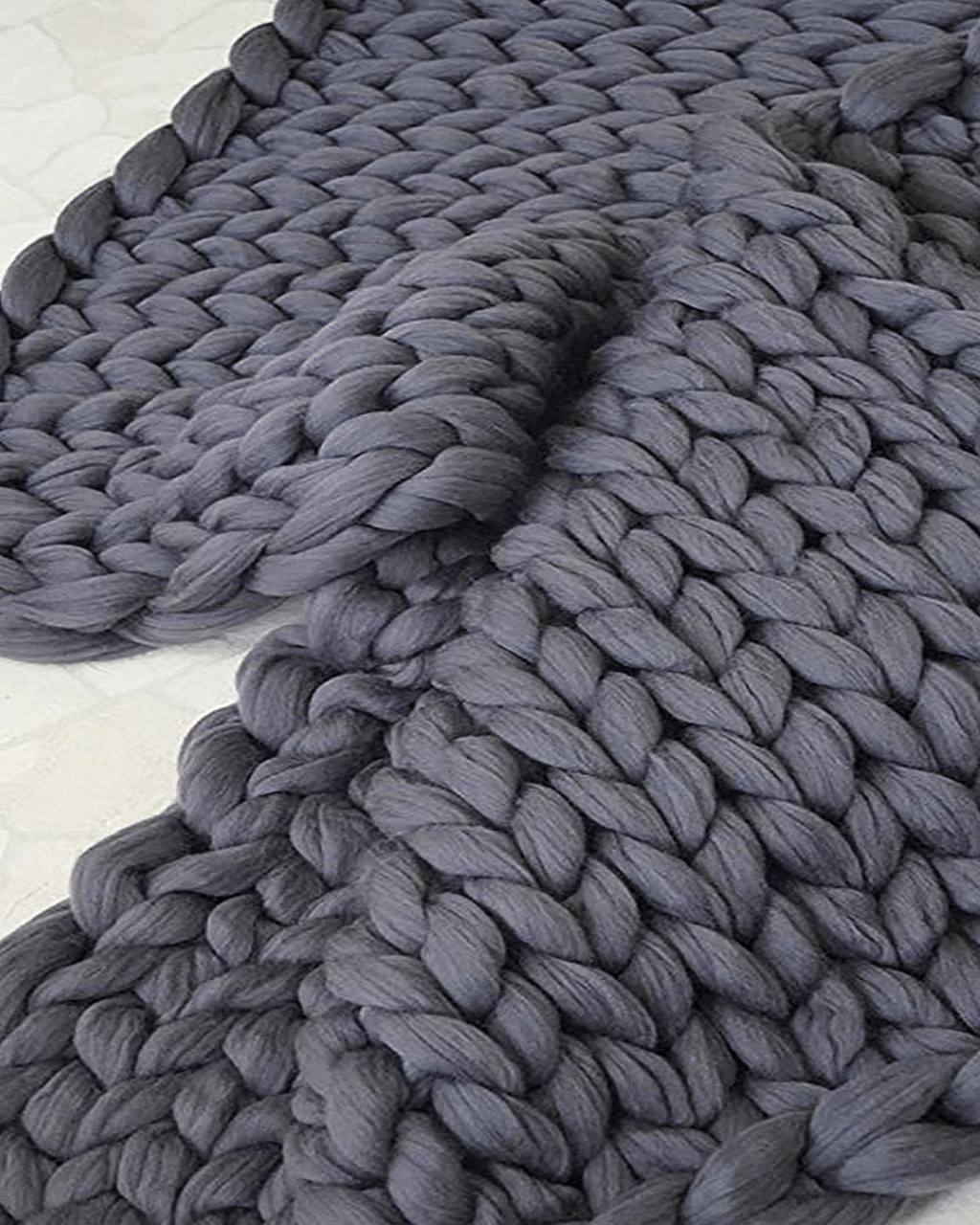 Majesté Luxe – Handgestrickte Kuscheldecke mit Extrastarker Struktur - Bolania