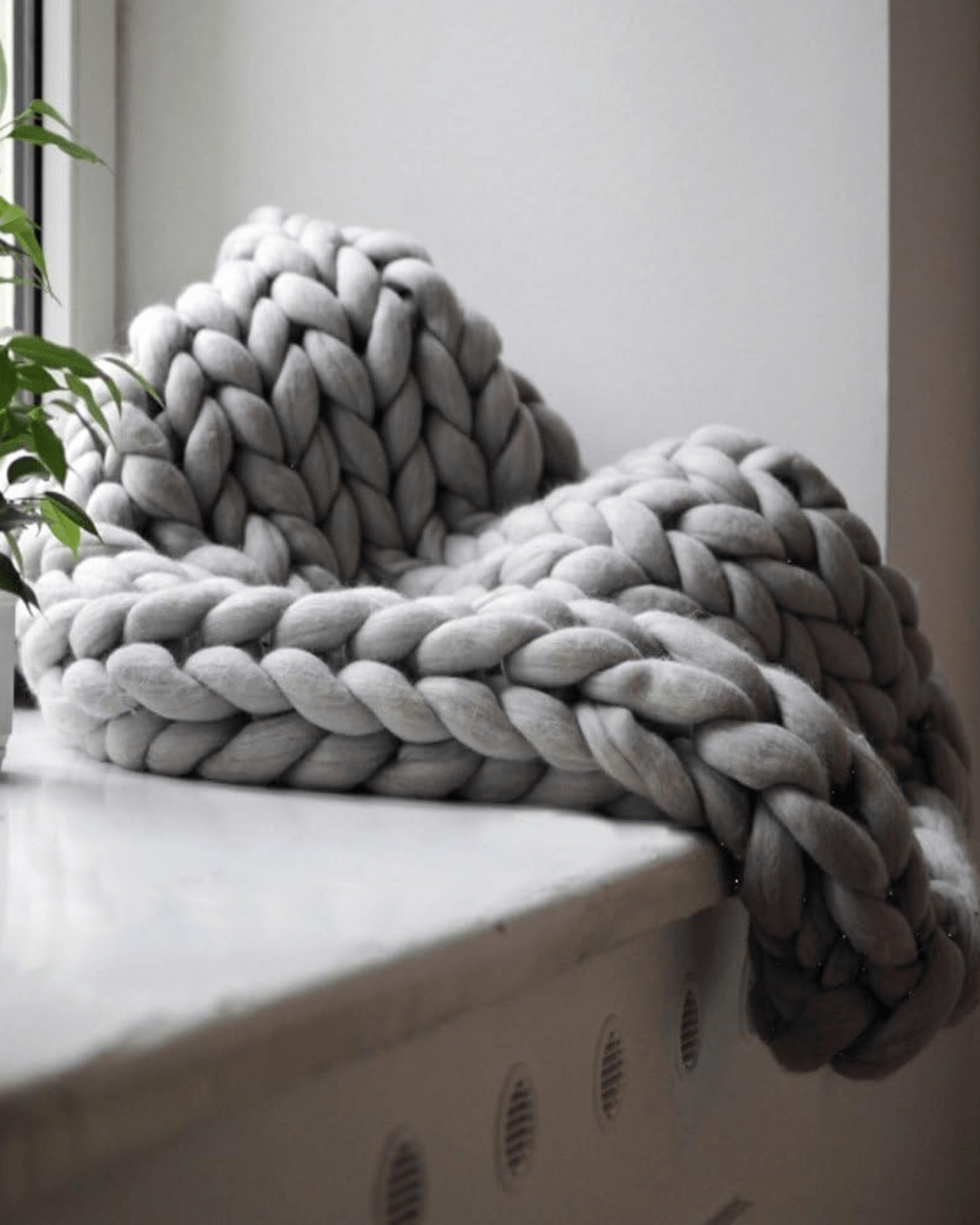 Majesté Luxe – Handgestrickte Kuscheldecke mit Extrastarker Struktur - Bolania