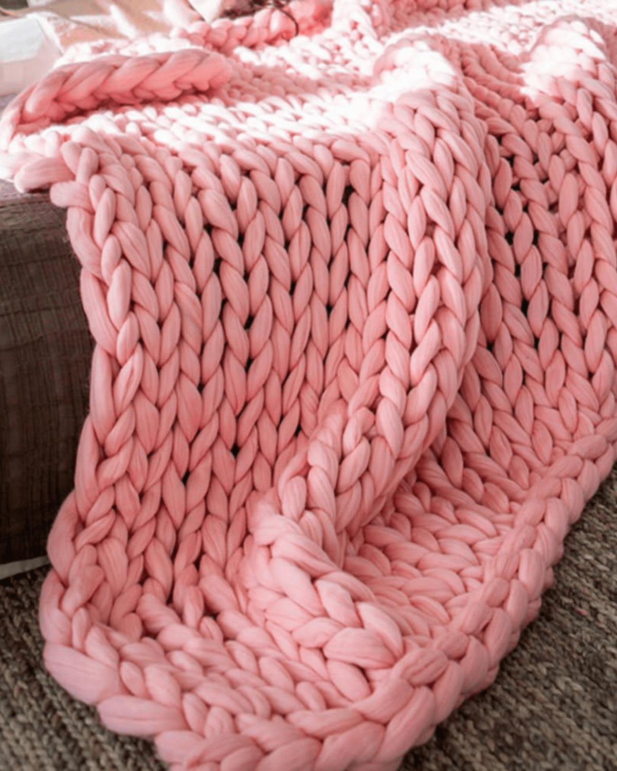 Majesté Luxe – Handgestrickte Kuscheldecke mit Extrastarker Struktur - Bolania