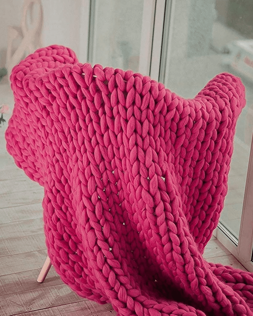 Majesté Luxe – Handgestrickte Kuscheldecke mit Extrastarker Struktur - Bolania