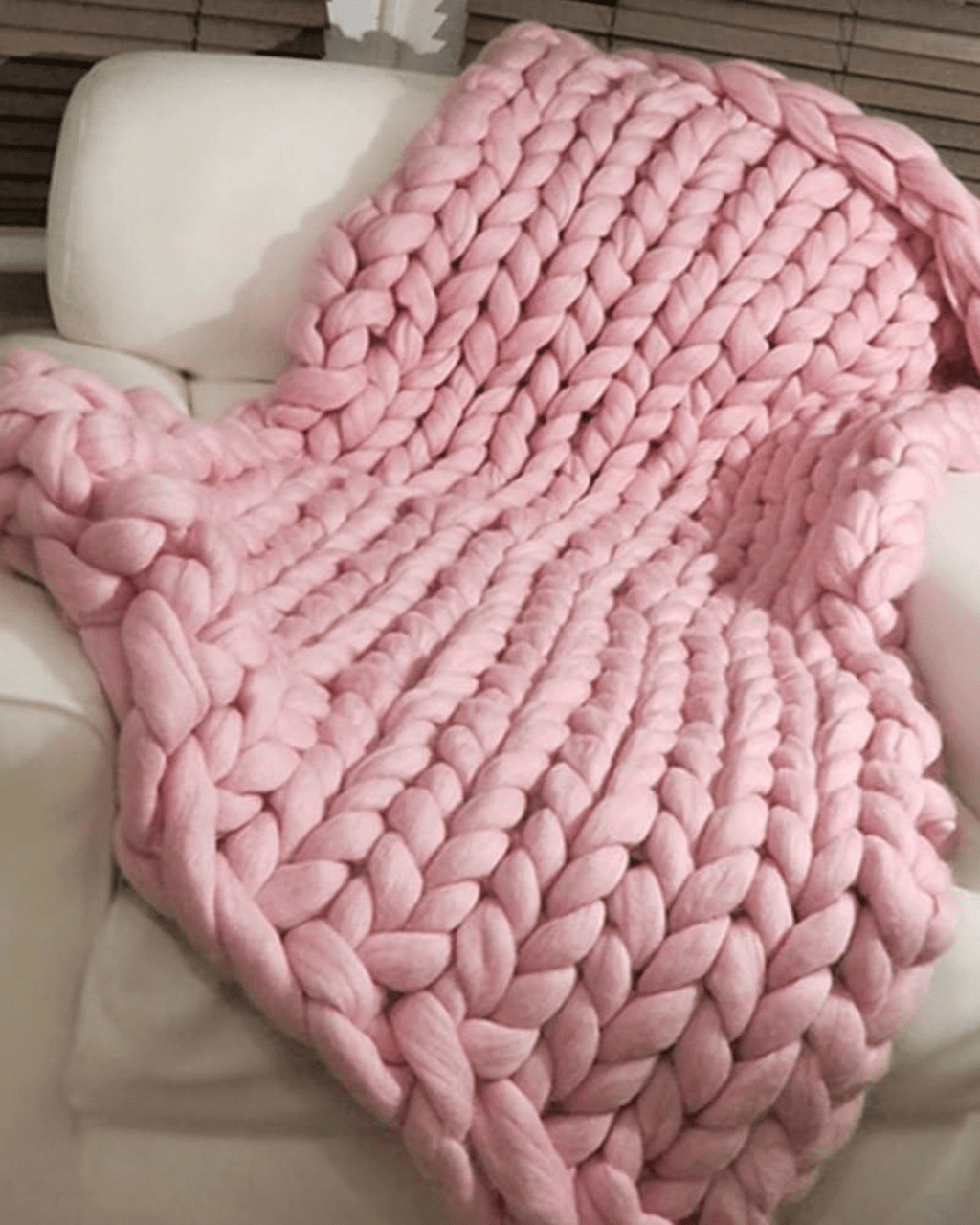 Majesté Luxe – Handgestrickte Kuscheldecke mit Extrastarker Struktur - Bolania