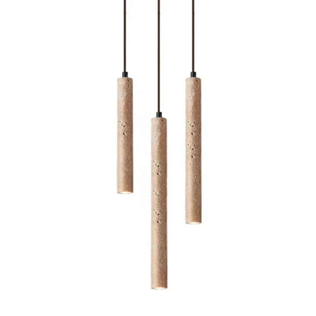 Bolania | Hängelampe - Minimalistischer LED-Kronleuchter Travertin Design