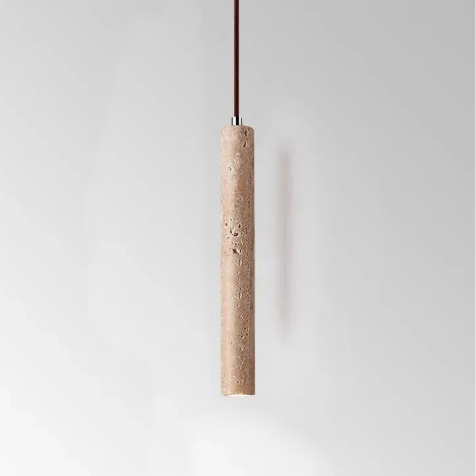 Bolania | Hängelampe - Minimalistischer LED-Kronleuchter Travertin Design