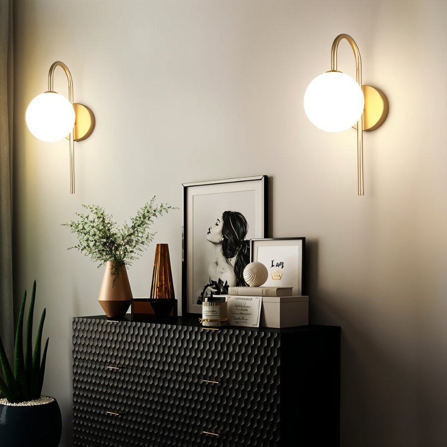 Bolania | Wandleuchte – Elegantes modernes Design – Edles Metallic-Finish
