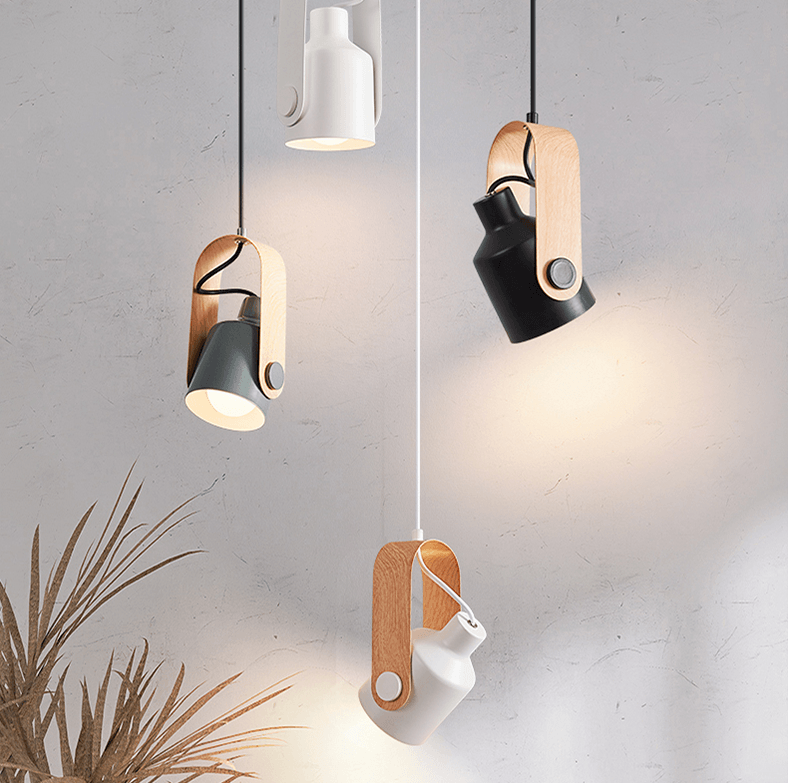 Bolania | Pendelleuchte – Stilvolles nordisches Design aus Holz und Metall – Perfekt für moderne Räume