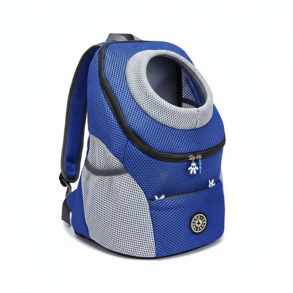 Pet Carrier Backpack Made of Breathable Mesh with Adjustable Straps and Safety Clip for Dogs and Cats