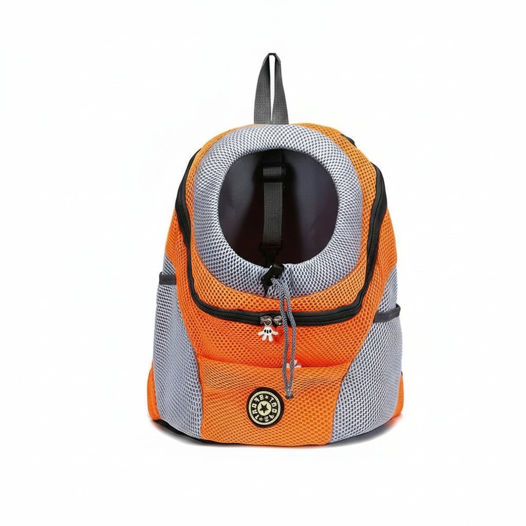 Pet Carrier Backpack Made of Breathable Mesh with Adjustable Straps and Safety Clip for Dogs and Cats