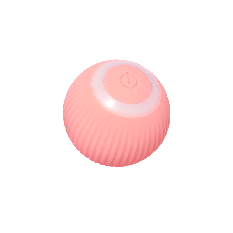 Interactive Self-Rolling Pet Ball for Cats and Puppies with LED Light USB Rechargeable Obstacle Sensor Automatic