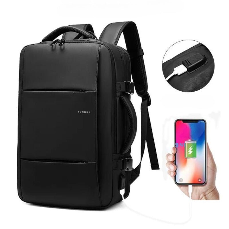 Reiserucksack Erweiterbar mit USB - Port Wasserabweisend Laptopfach 17 Zoll Mehrere Fächer für Handgepäck Business und Reise - Bolania