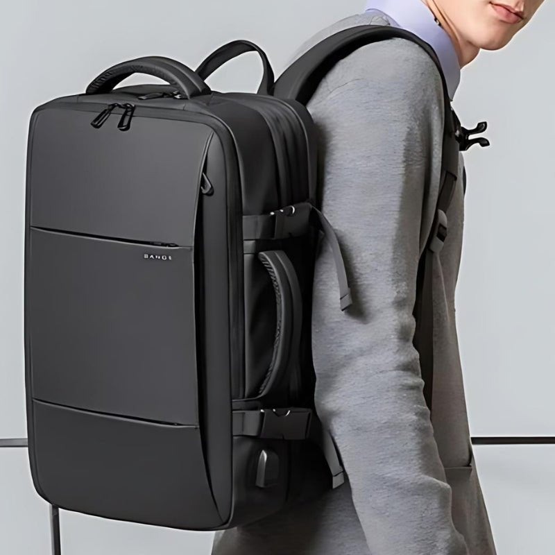 Reiserucksack Erweiterbar mit USB - Port Wasserabweisend Laptopfach 17 Zoll Mehrere Fächer für Handgepäck Business und Reise - Bolania