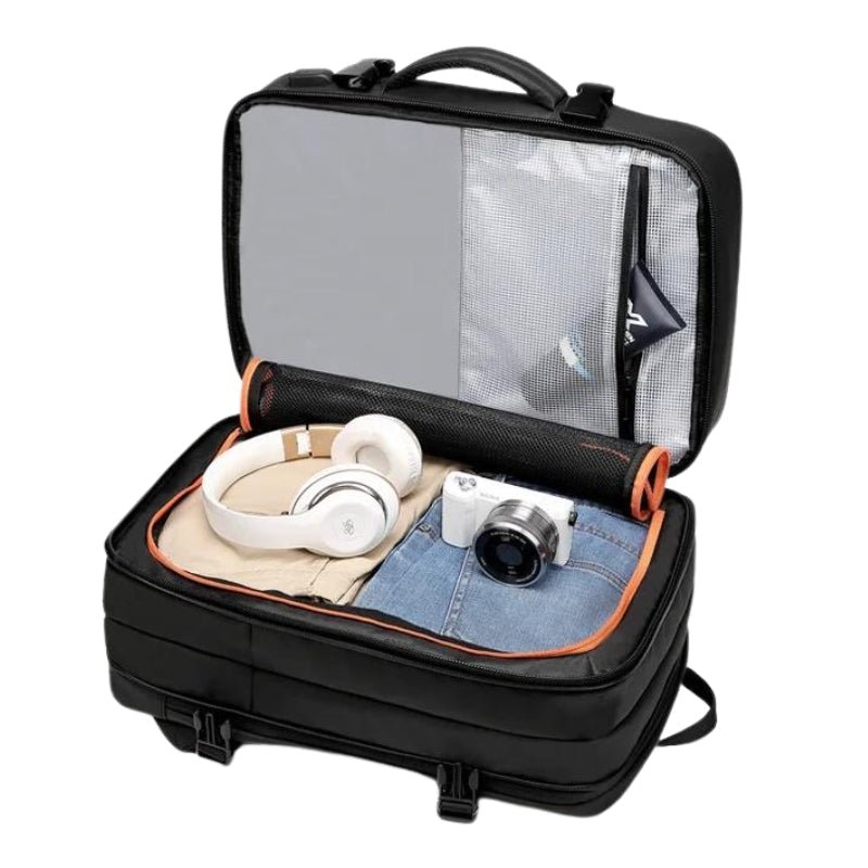Reiserucksack Erweiterbar mit USB - Port Wasserabweisend Laptopfach 17 Zoll Mehrere Fächer für Handgepäck Business und Reise - Bolania