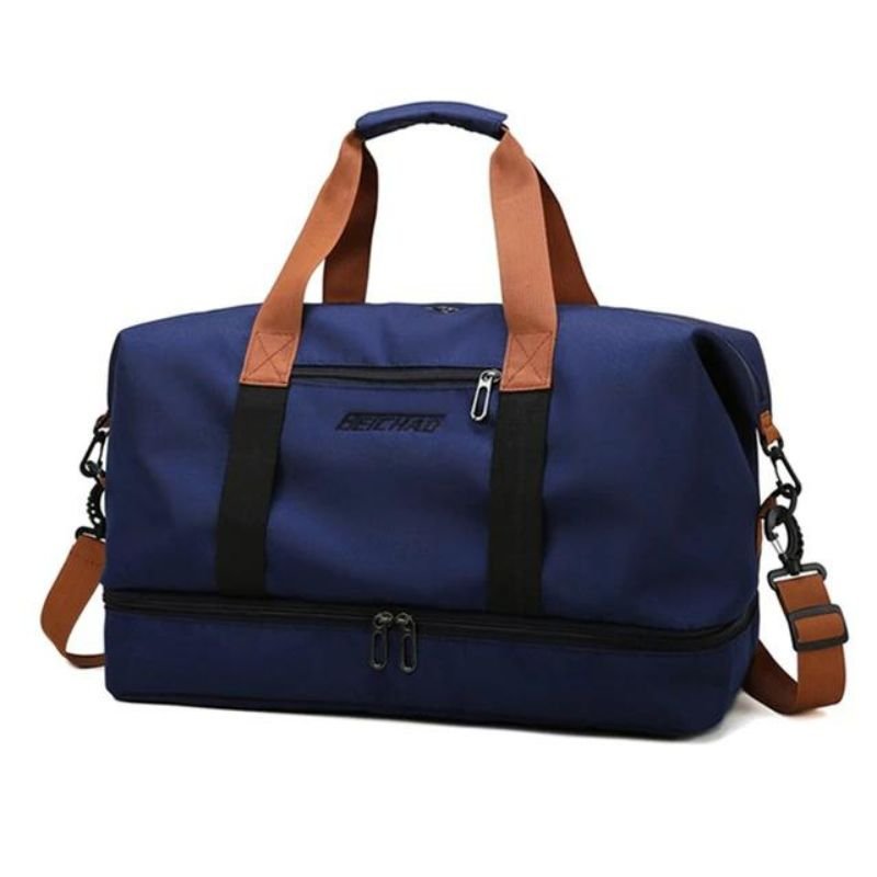Reisetasche 35L mit Schuhfach Schultergurt und Mehreren Innenfächern aus Wasserabweisendem Oxford - Gewebe für Wochenende und Sport - Bolania