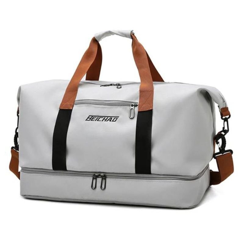 Reisetasche 35L mit Schuhfach Schultergurt und Mehreren Innenfächern aus Wasserabweisendem Oxford - Gewebe für Wochenende und Sport - Bolania